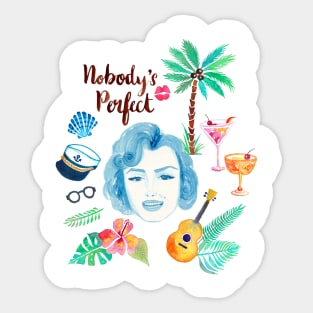 Tropical Marilyn Sticker